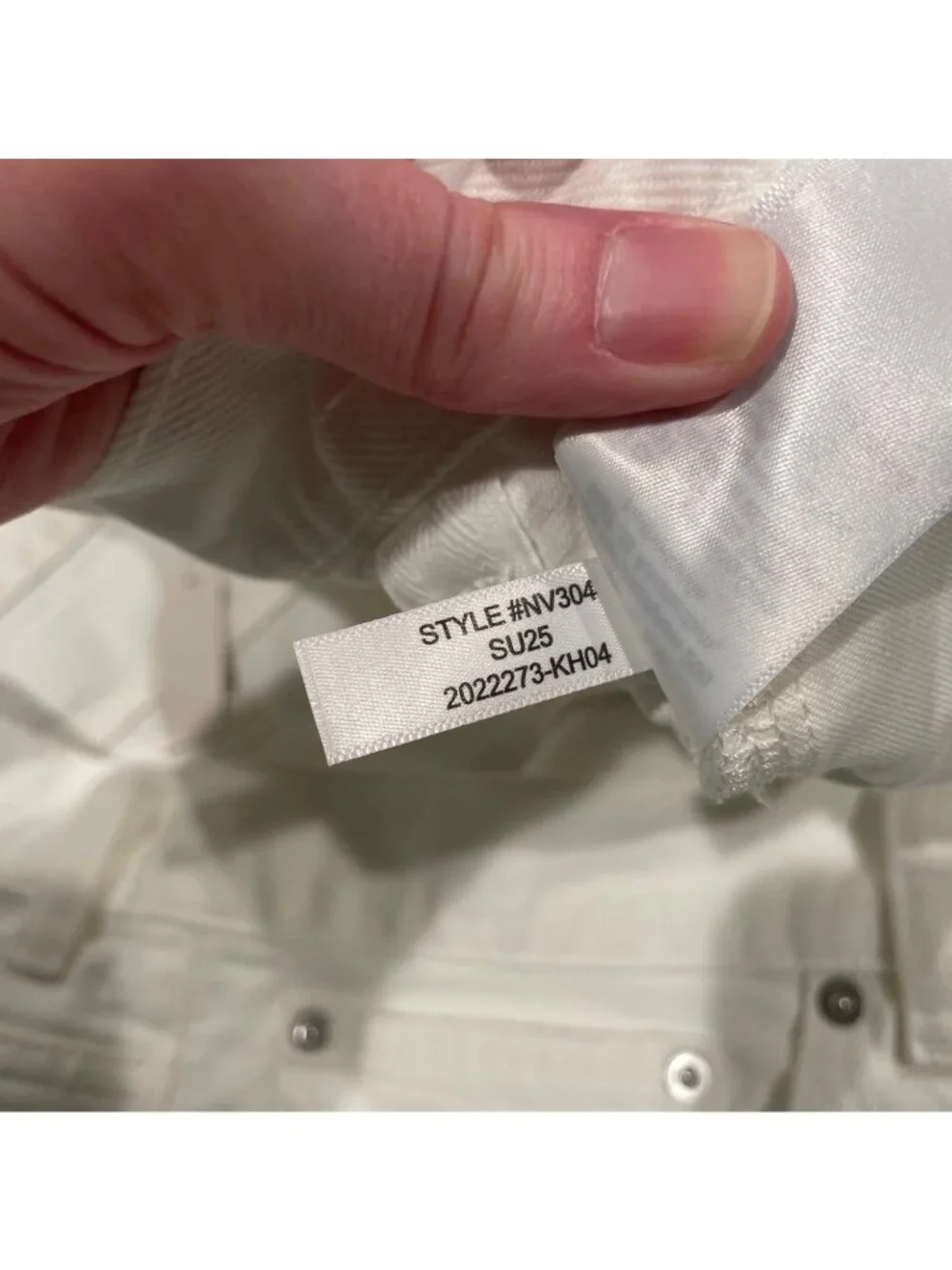 NWT Madewell White Denim Short Sz 33 Brynn Long High Rise Relaxed Button Fly 5
